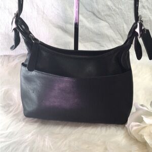 VINTAGE COACH LEGACY BLK GENUINE LEATHER CROSSBODY BAG EXCELLENT CONDITI…
